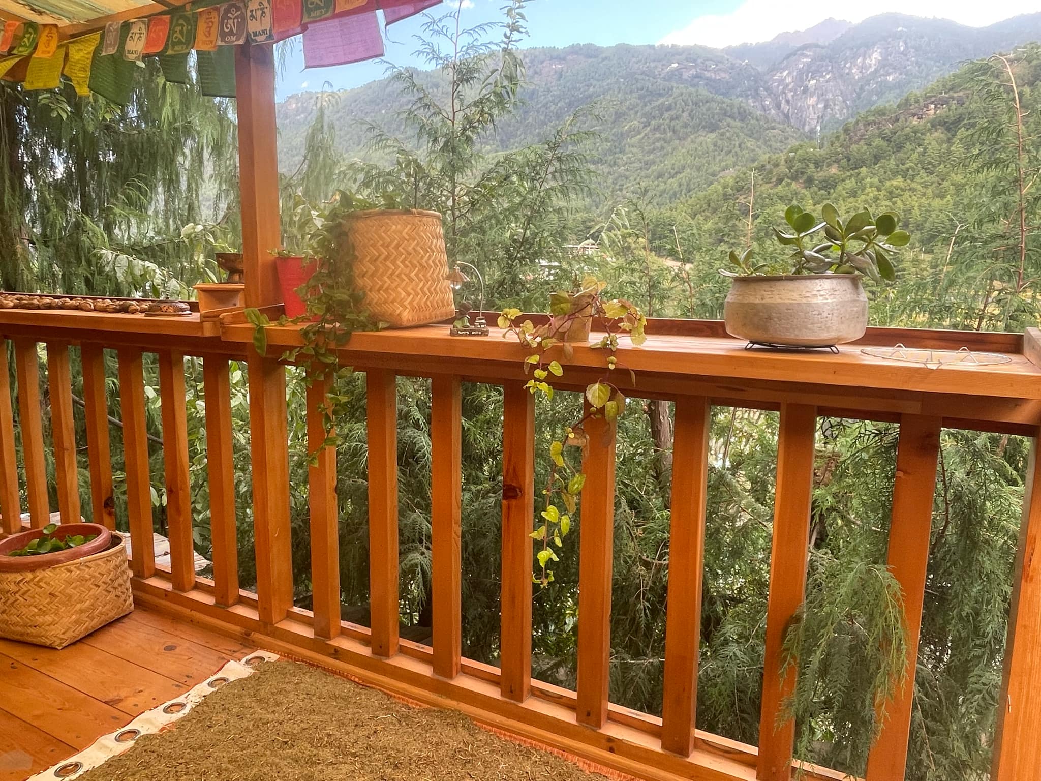 View from Sherab's terrace in Paro