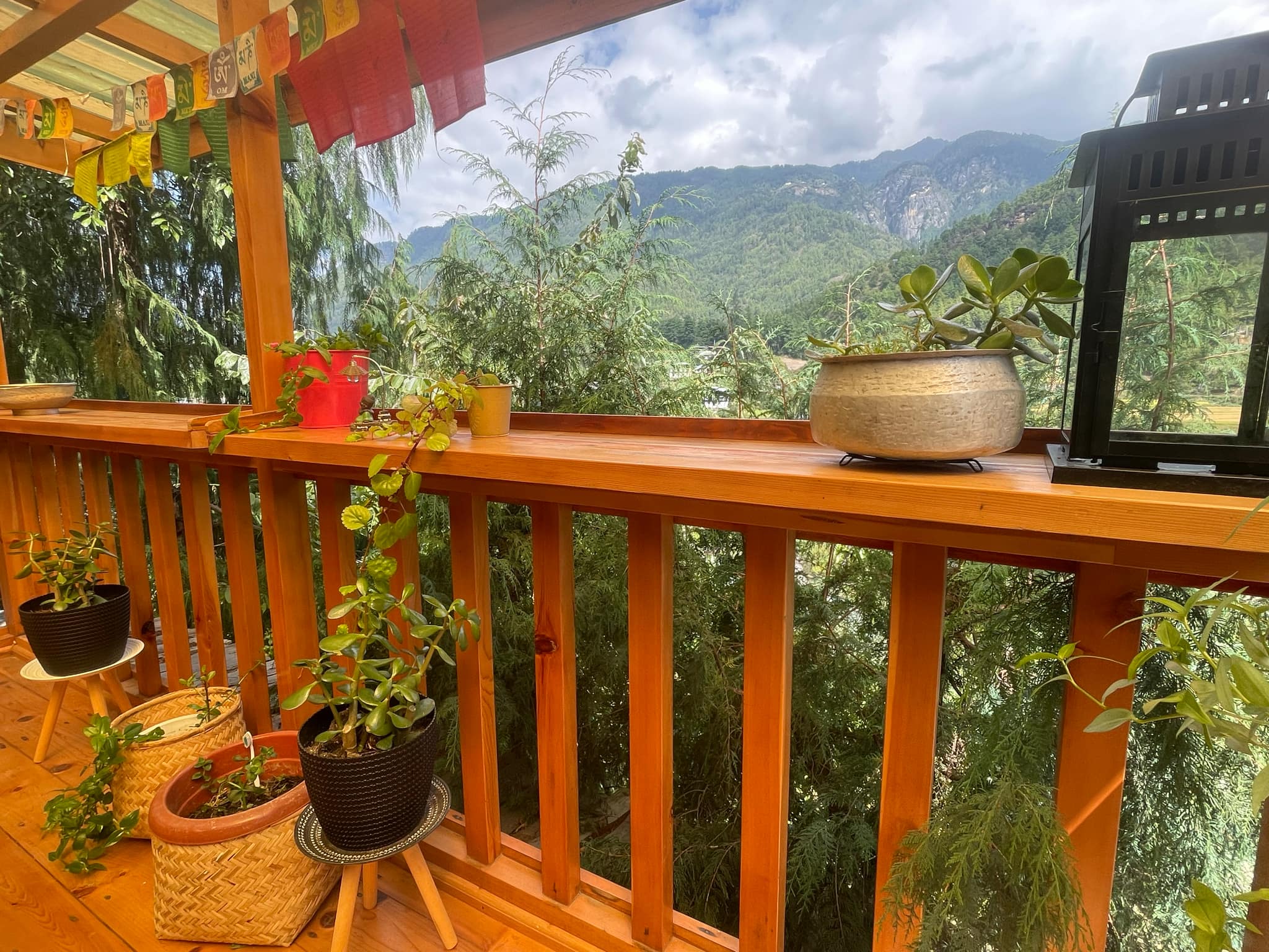 Mountain view from Sherab's terrace